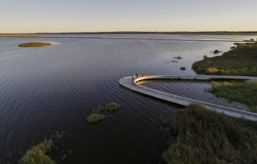 besøgsbro i Filsø/kunde:SchønherrLandskab : Landskabsarkitektur/landscapearchitecture : Carsten Ingemann - Denmark - photographer-visual artist